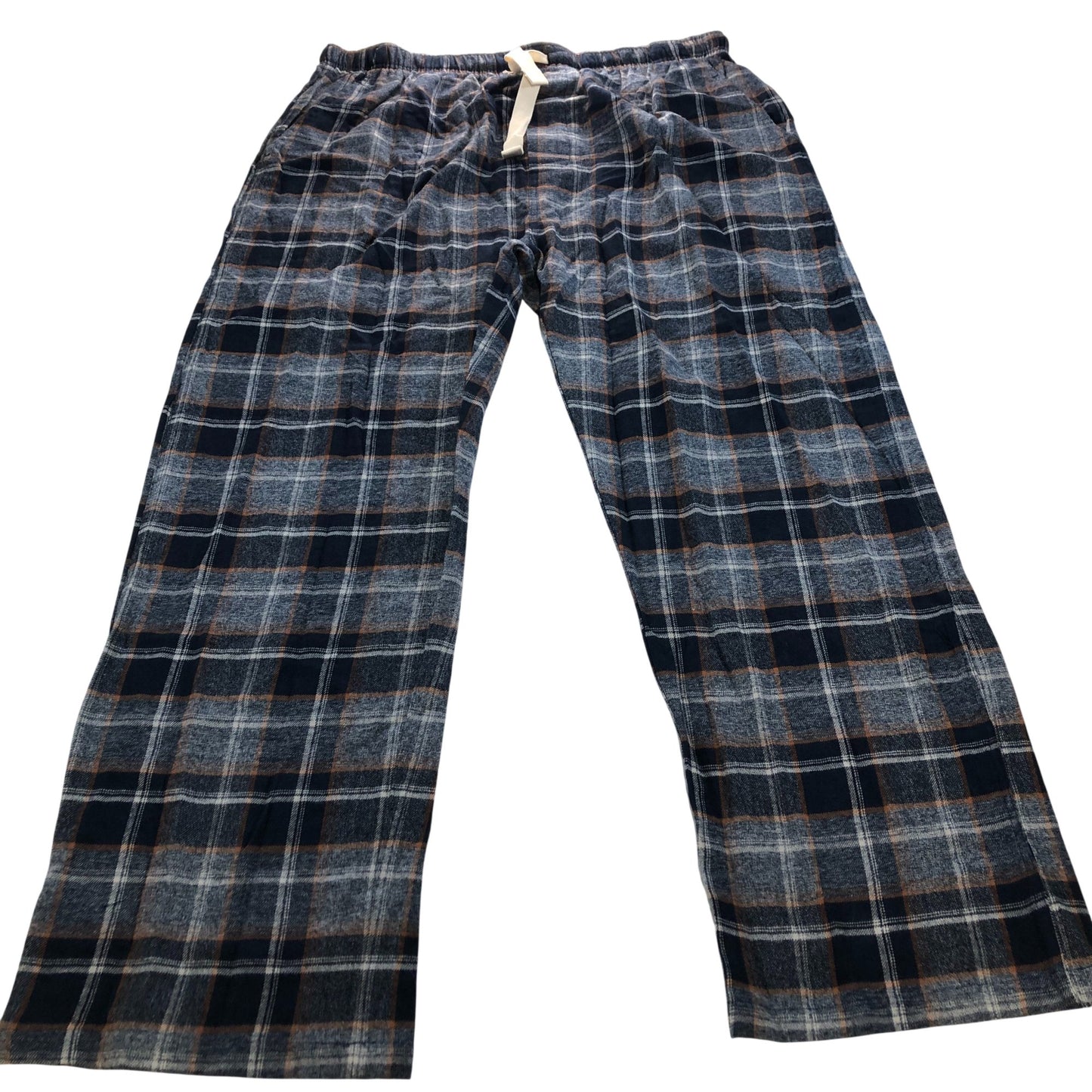 John Rocha Men's Loungewear Trousers  Blue Checked Soft Cotton Nightwear XL