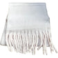 Chunky Pale Pink Brushed Fringed Scarf