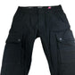 Jack & Jones Cargo Trousers Men's Black Cotton Blend Pants W28 32L