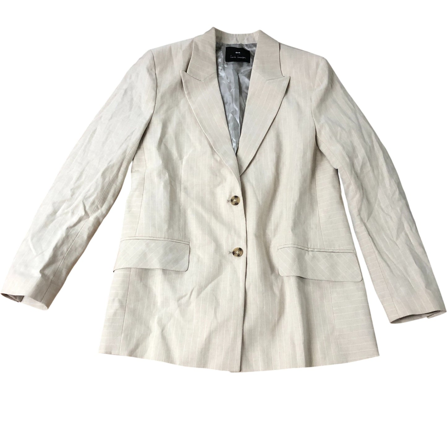 Paul Smith PS Beige Striped Blazer Jacket Size 40 Men's Smart Casual Wear