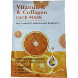 Vitamin C And Collagen Face Mask Hydrating Brightening Vegan All Skin Types