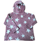 Indi Star Hoodie 3-4 Years Unisex Kids Pink Stars Warm Fleece Hoodie