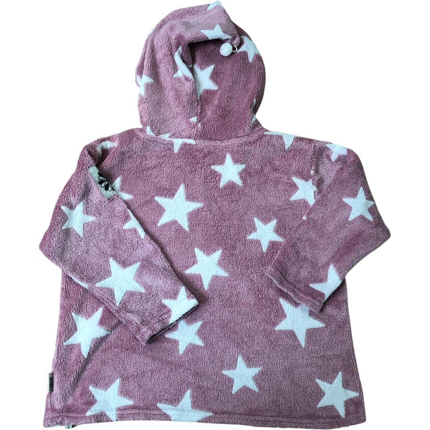 Indi Star Hoodie 3-4 Years Unisex Kids Pink Stars Warm Fleece Hoodie