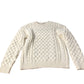 Cream Cable Knit Sweater Women's Size Small Soft Chunky Knit Jumper