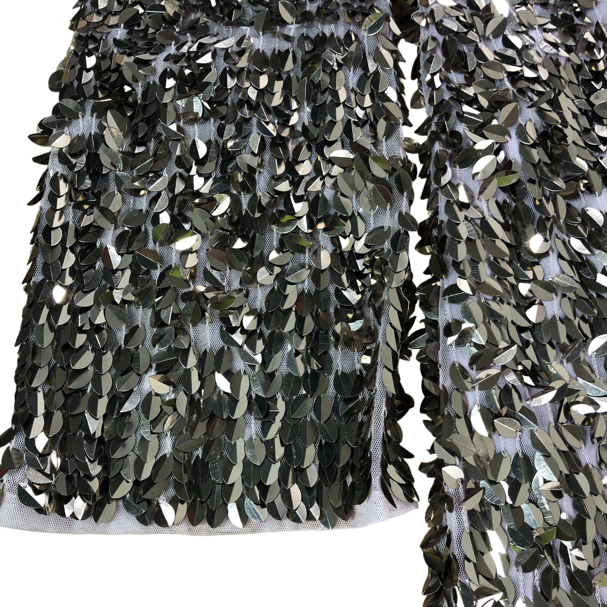 River Island Embellished Dress UK10 Women's V Neck Silver