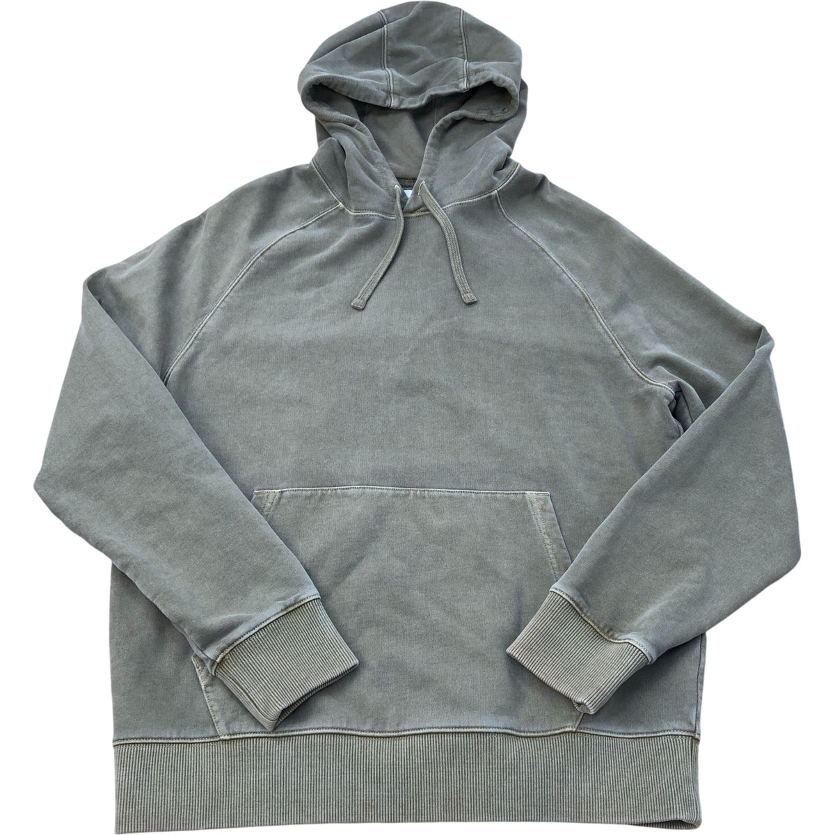 Olive Green Pullover Hooded Sweatshirt Size M