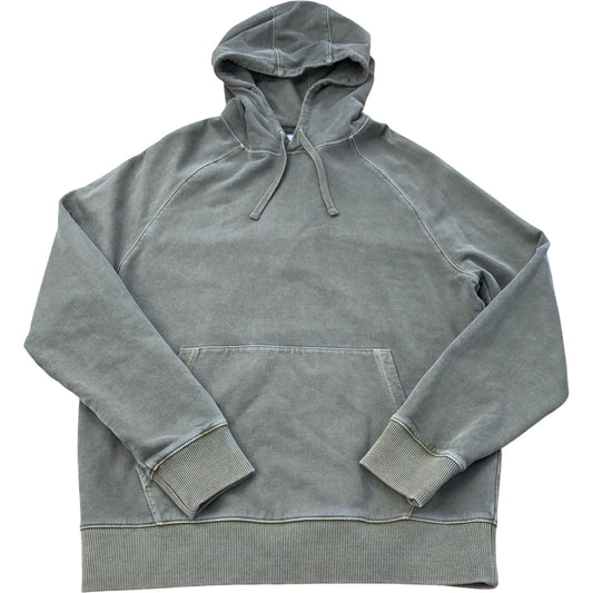 Olive Green Pullover Hooded Sweatshirt Size M