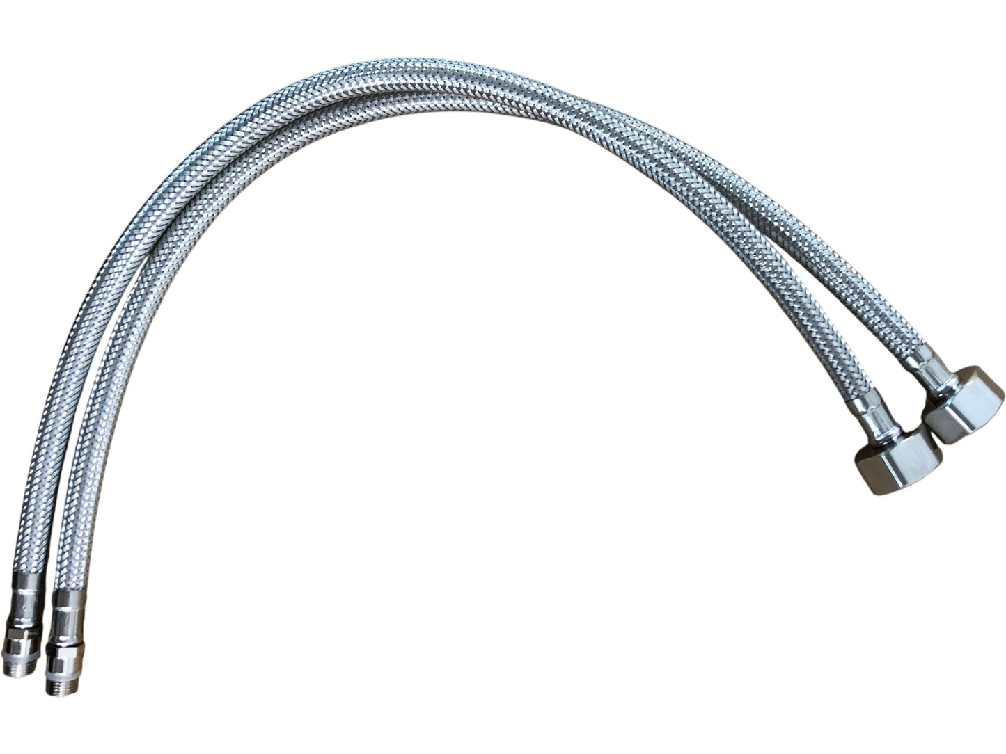 Modern Kitchen Tap Stainless Steel Curve Mixer Water Faucet with Hoses