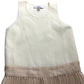 Branded Pleated Maxi Dress XS Women's Cream Pink