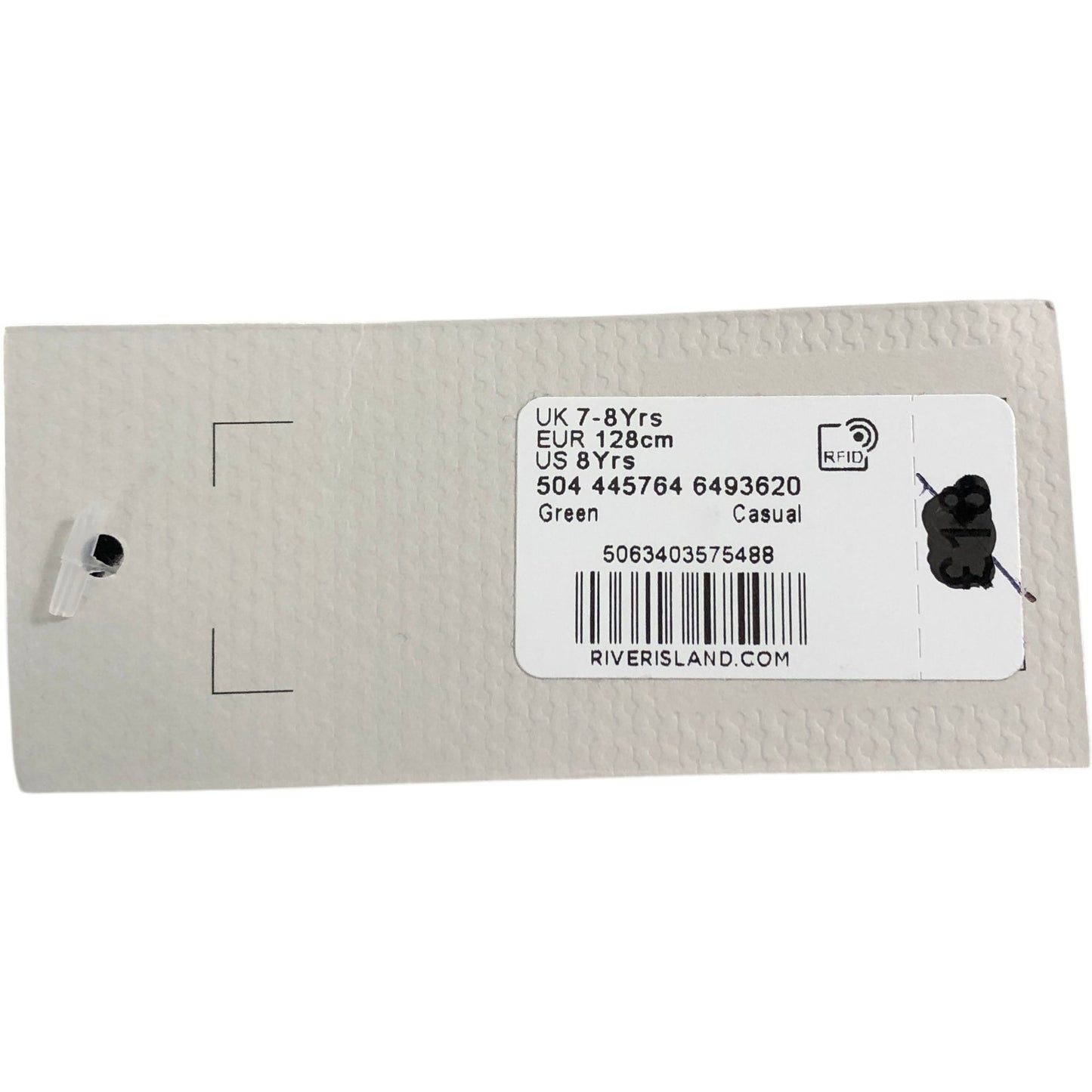 RIVER ISLAND Girls Skirt UK7-8 Casual Green Number 94 Drawstring Style