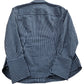 River Island Striped Shirt Ladies Blue White Floral Embroidery Size 8