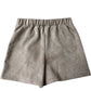 River Island Fashion Shorts Pleated Bow Details Casual Beige 11 Years
