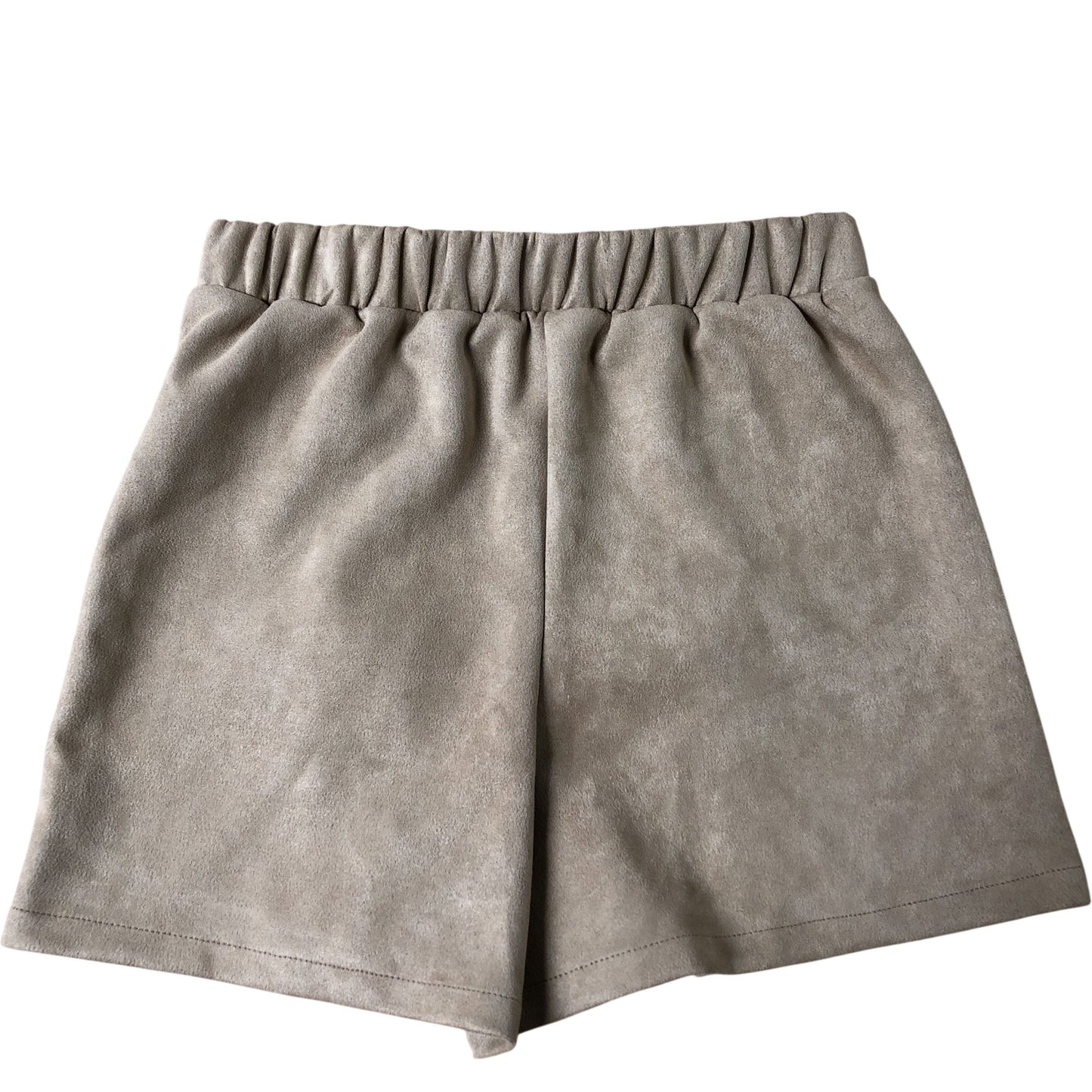 River Island Fashion Shorts Pleated Bow Details Casual Beige 11 Years