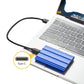 Portable SSD 10TB  External SSD Waterproof Shockproof Blue Aluminium