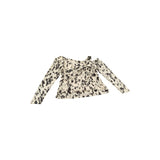 River Island UK12 Women's Off Shoulder Animal Print Long Sleeve Top