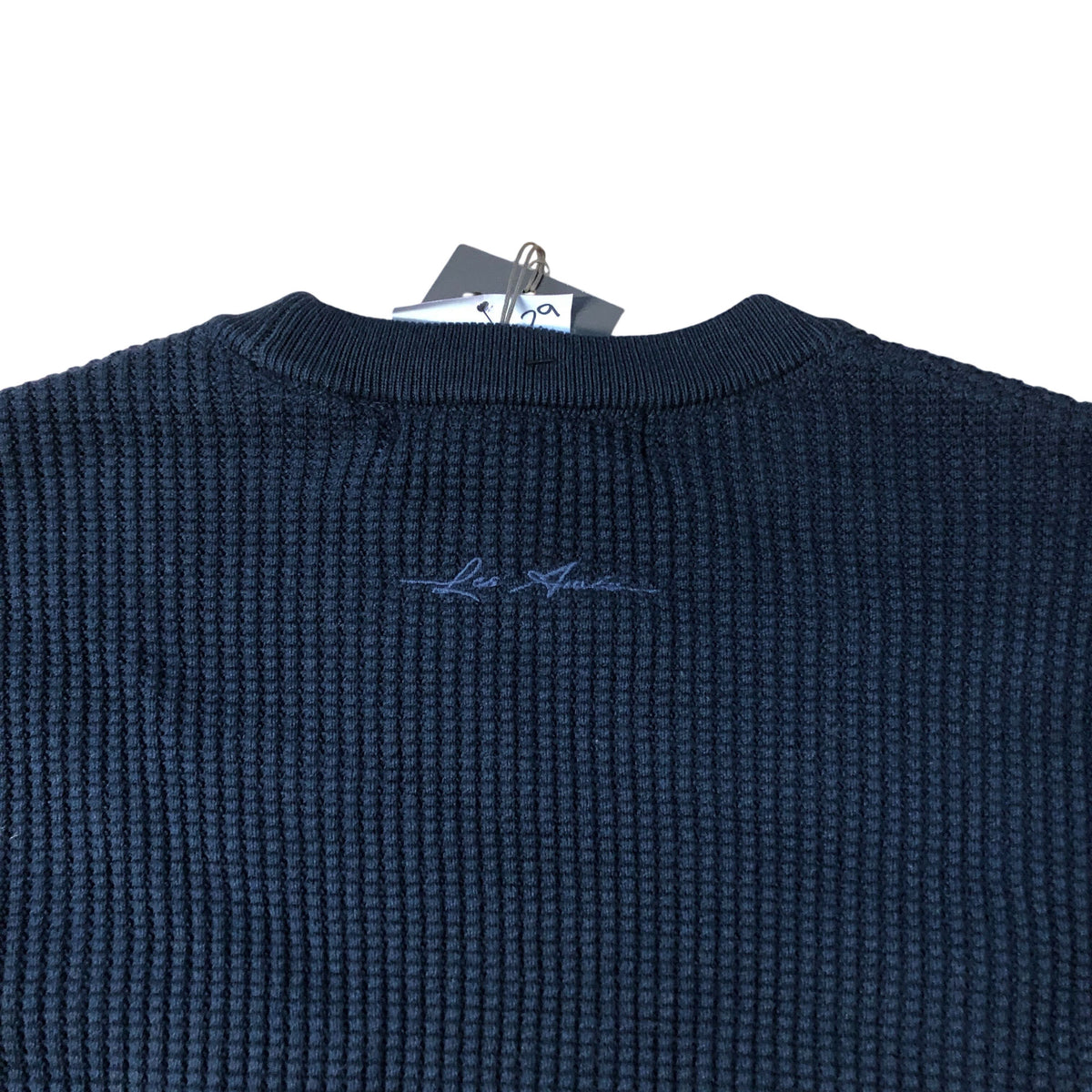 River Island Relaxed Fit Sweater Size M Men's Dark Navy Cotton Blend Knit