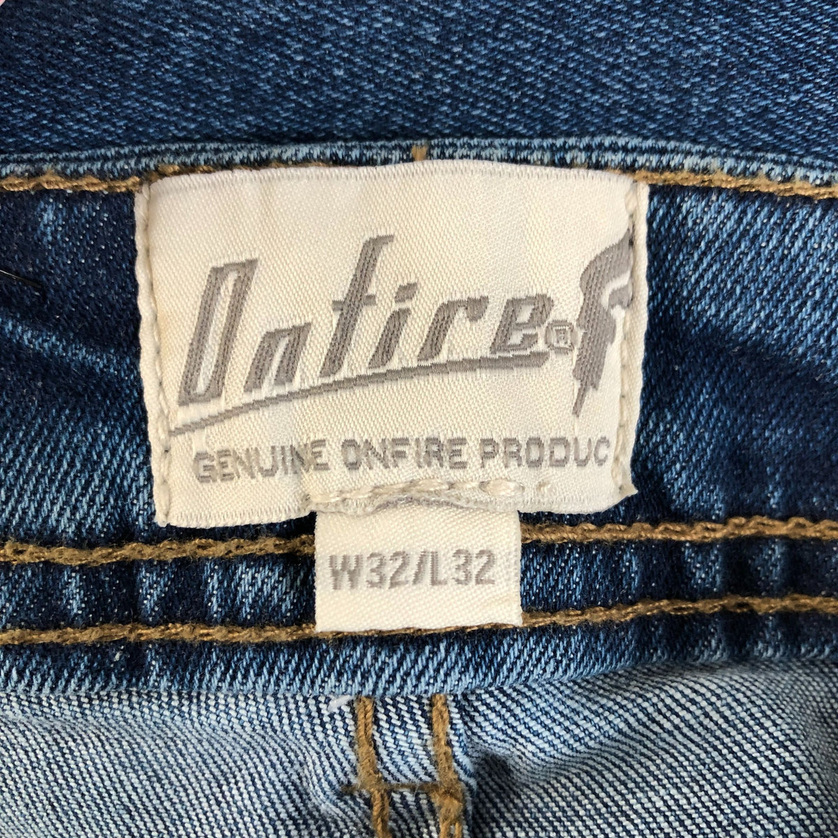 Onfire W32 L32 Men's Blue Jeans Regular Fit Denim Casual Trousers