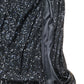 Lipsy Sequin Maxi Skirt UK8 Women's Black Evening Dress High Slit