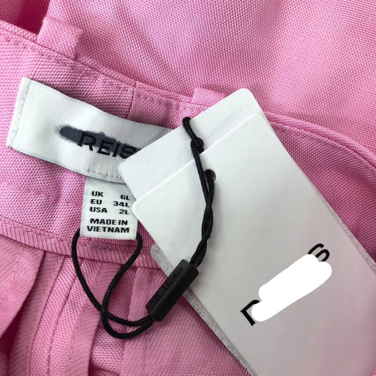 Pink Raine Wide-Leg Trousers With Linen Size 6 Long