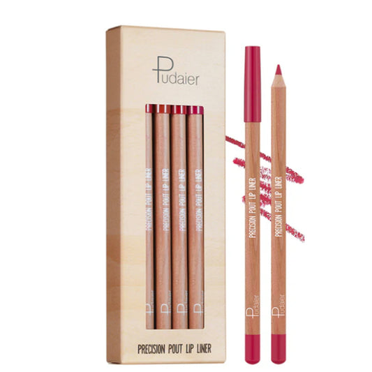 PUDAIER Precision Pout Lip Liner Set 12 Piece Cosmetic Make Up Collection