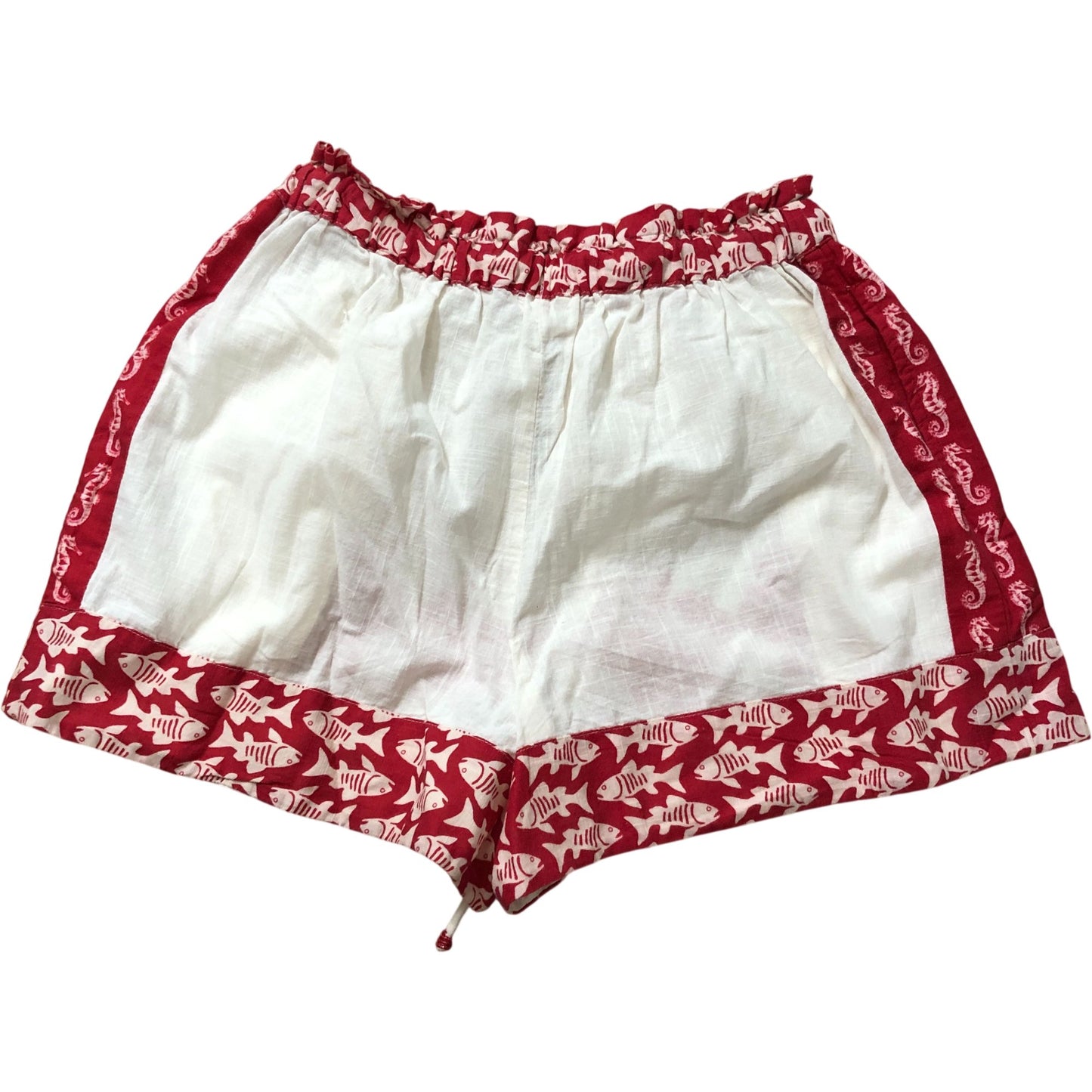 River Island Studios Floral Print Shorts Women's Casual Red White 8
