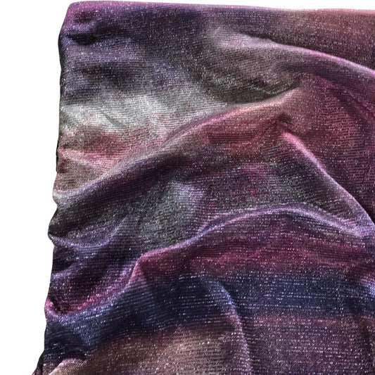 River Island Women's UK6 Glittery Ruched Midi Skirt Multi-Coloured Stretch