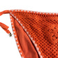 River Island Crochet Bikini Bottom UK16 Women's Orange Tie Side Swimwear