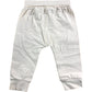 Baby Trousers Set Unisex Cotton Blend White Beige 6-9 Months
