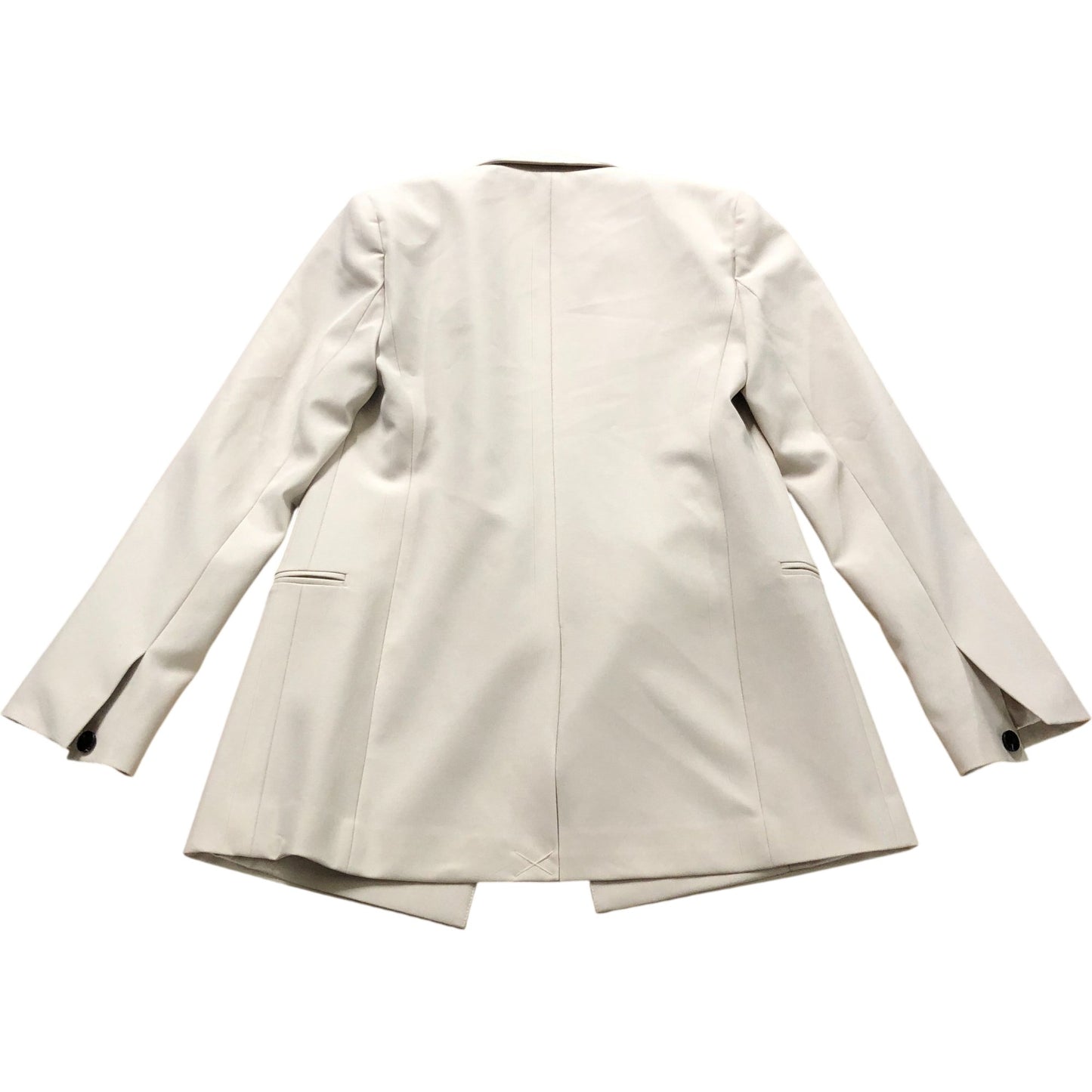 Cream Tailored Open Blazer Jacket Size 6