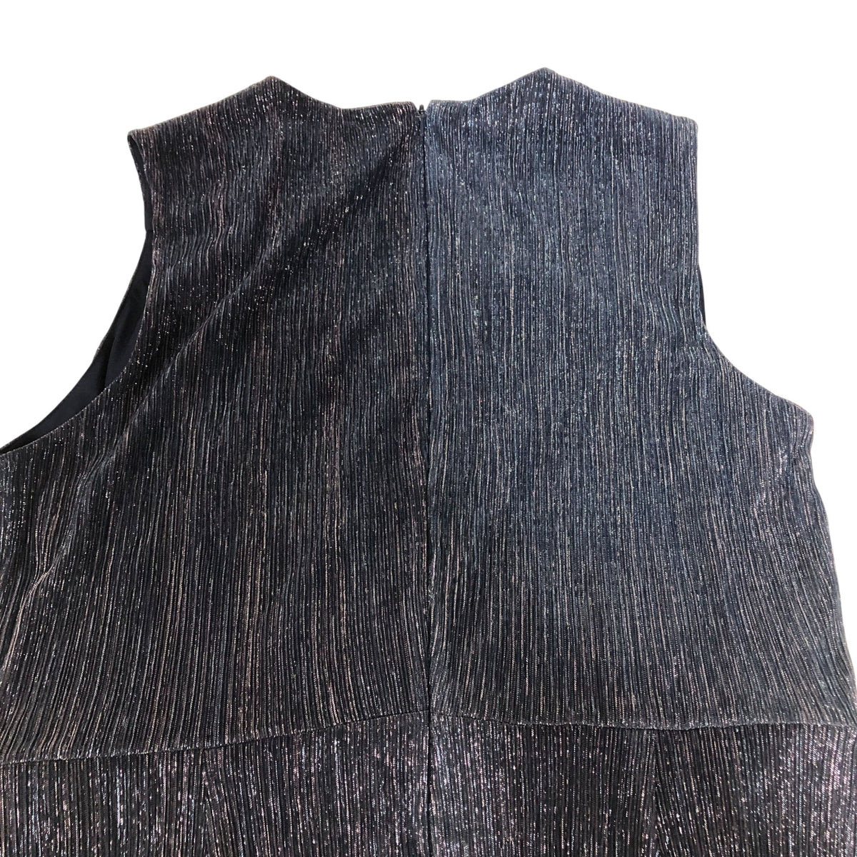 Evening Dress Women's Sleeveless Blue Shimmer Maxi Formal UK18
