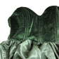 River Island Small Green Velvet Corset Top Women's