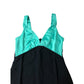 Women's Venice Dress UK10 Black Green Midi Elegant Style