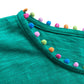 Boden Green Pom Pom Jersey Dress - Size 4