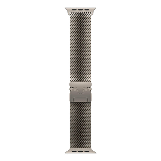 Apple Watch 49MM L Natural Titanium Milanese Loop Adjustable Strap Band