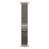 Apple Watch 49MM L Natural Titanium Milanese Loop Adjustable Strap Band