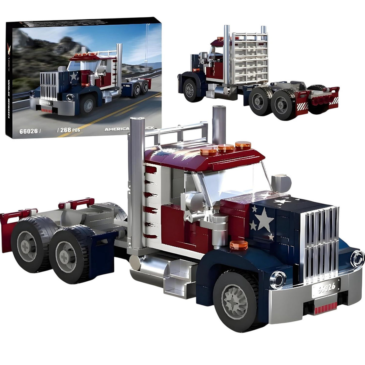 Xbert 66026 American Truck Building Set 269 Pcs Construction Toy 8 Years+