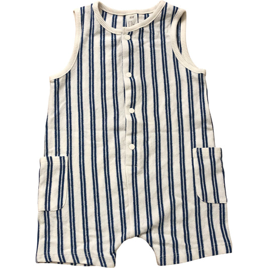 Baby Romper Set Striped Sleeveless Bodysuit and Long Sleeve 6-9 Months