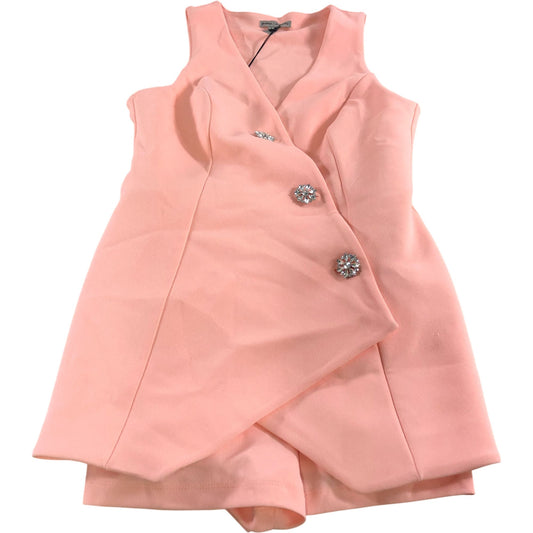 River Island Women's Blush Pink Sleeveless Playsuit UK Size Small