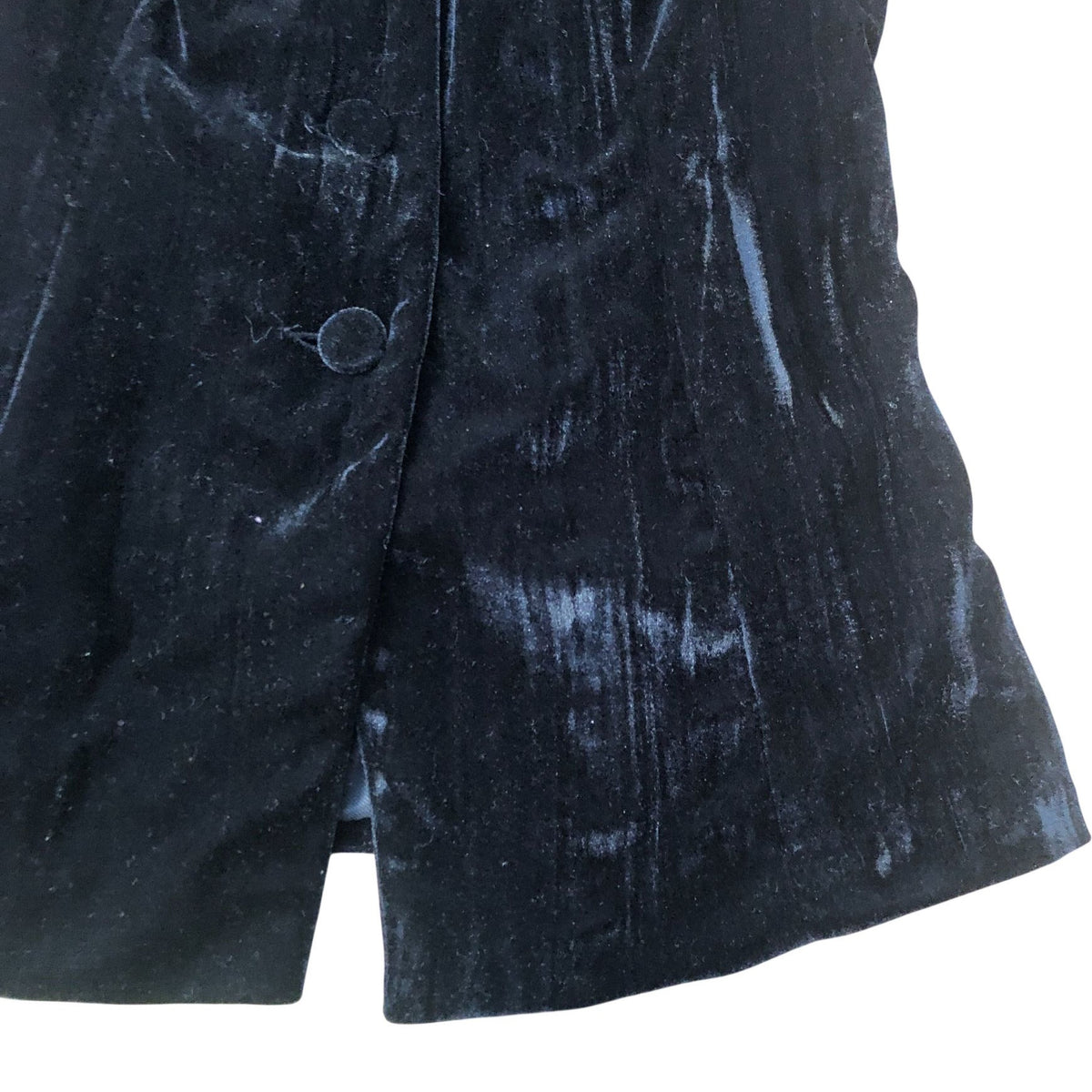 Black Velvet Waistcoat Size 10