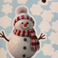 Christmas Window Clings Snowman & Snowflake Design 4 Sheets