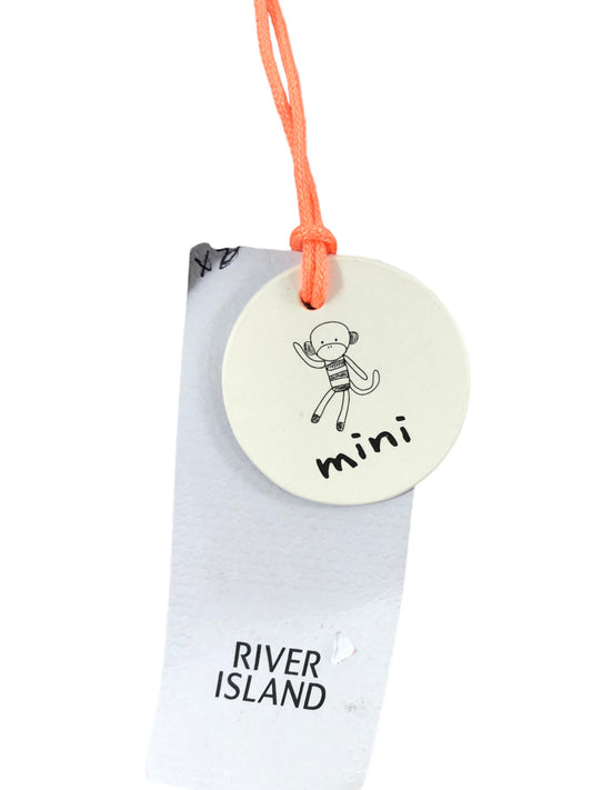 River Island Mini Jacket UK18-24Mths Boys Stone Grey Zip Up Outerwear