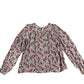River Island Floral Blouse UK11-12yrs Girls Casual Long Sleeve Pink Top