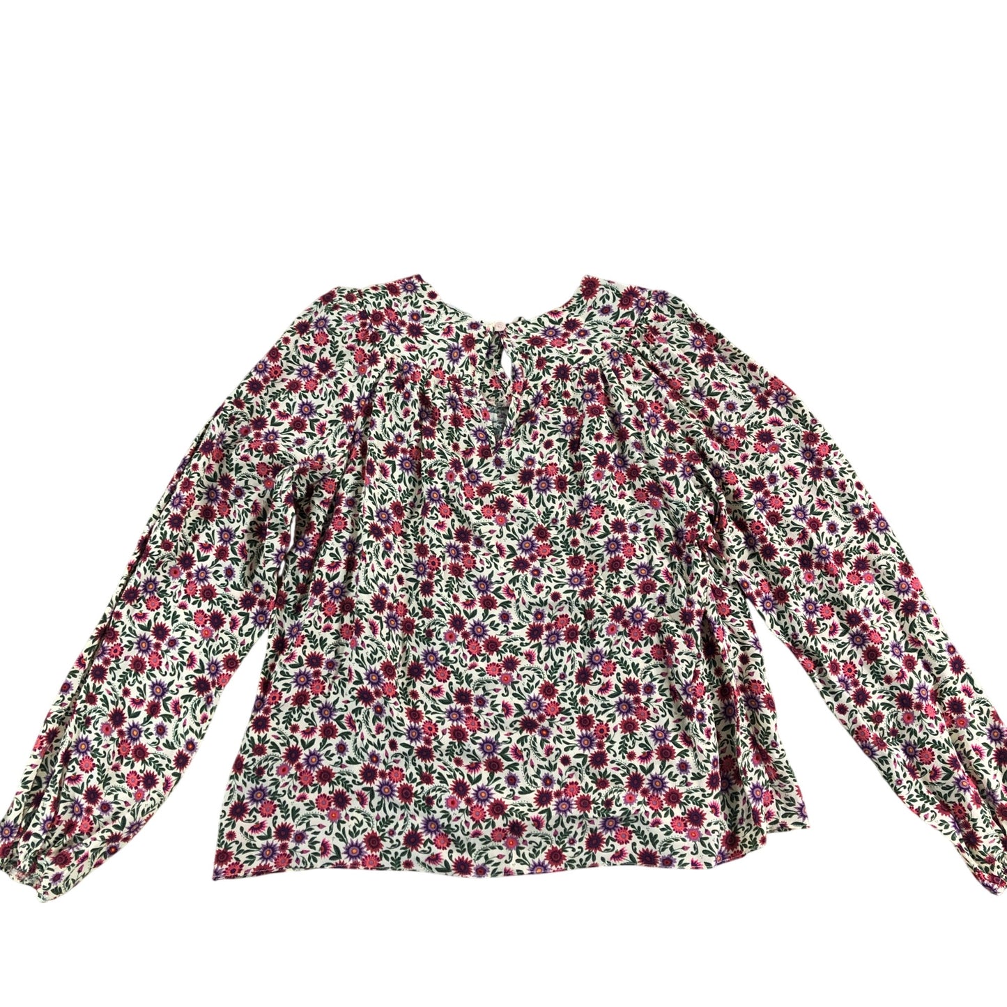 Rivers Island Floral Blouse UK11-12yrs Girls Casual Long Sleeve Pink Top