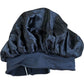 Hat Hut Satin Bonnet Black One Size Protect Shine Hair Sleep Cap