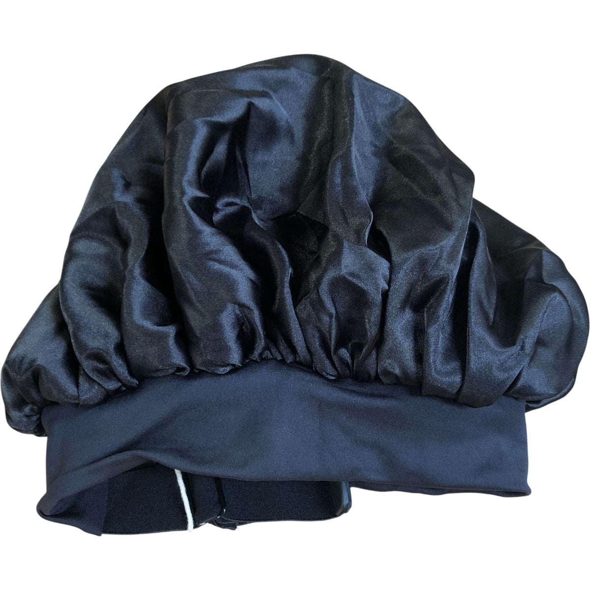 Hat Hut Satin Bonnet Black One Size Protect Shine Hair Sleep Cap