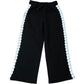 River Island Girls Black Trousers 7-8 Years Lace Detail Athletic Style