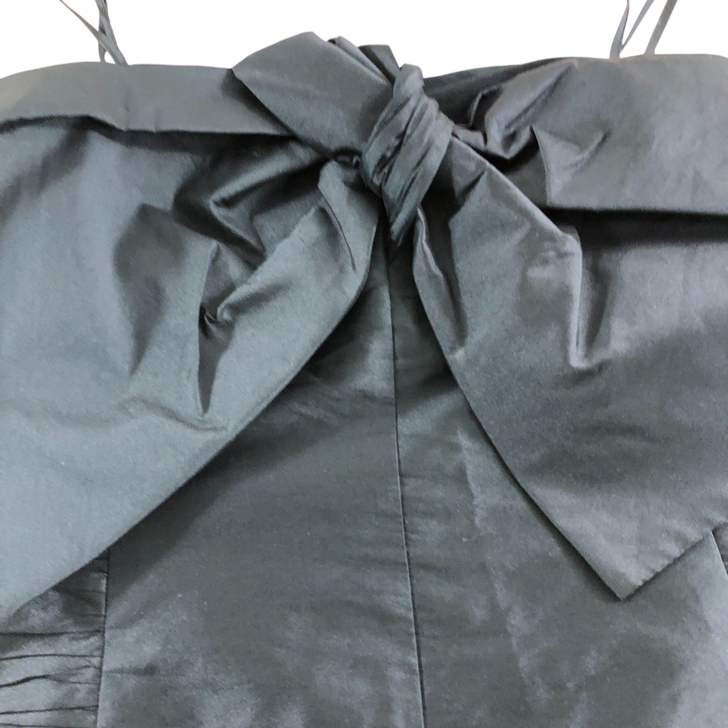 River Island UK12 Women's Black Bow Crop Cami Top