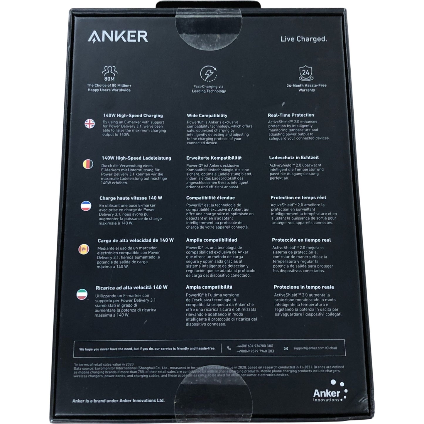 Anker 737 Power Bank Gen 2 140W 24000mAh Portable Charger With Smart Display