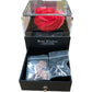 Best Wishes Jewellery Box With Red Rose And Necklace Gift Set