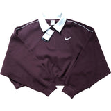Nike Sports Coverup Top Burgundy Crush & Sail Size M